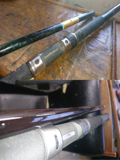 Vintage Glass beach rod restoration